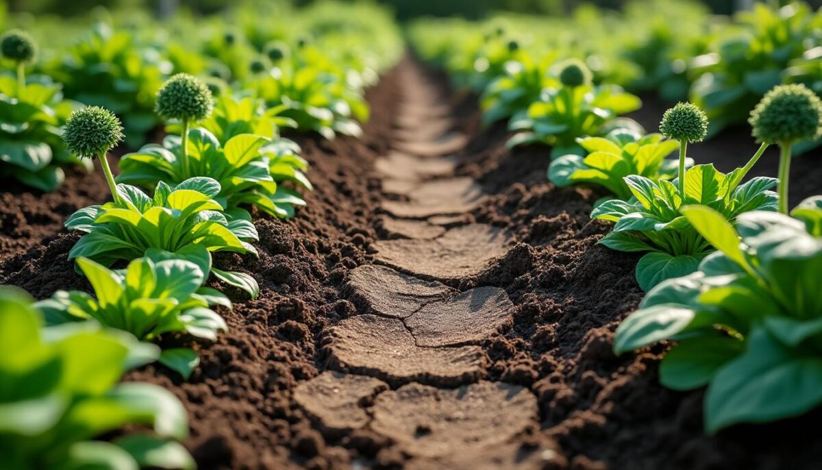 découvrez des astuces simples et efficaces pour garder la terre de votre potager humide en surface et favoriser la croissance de vos plantes.