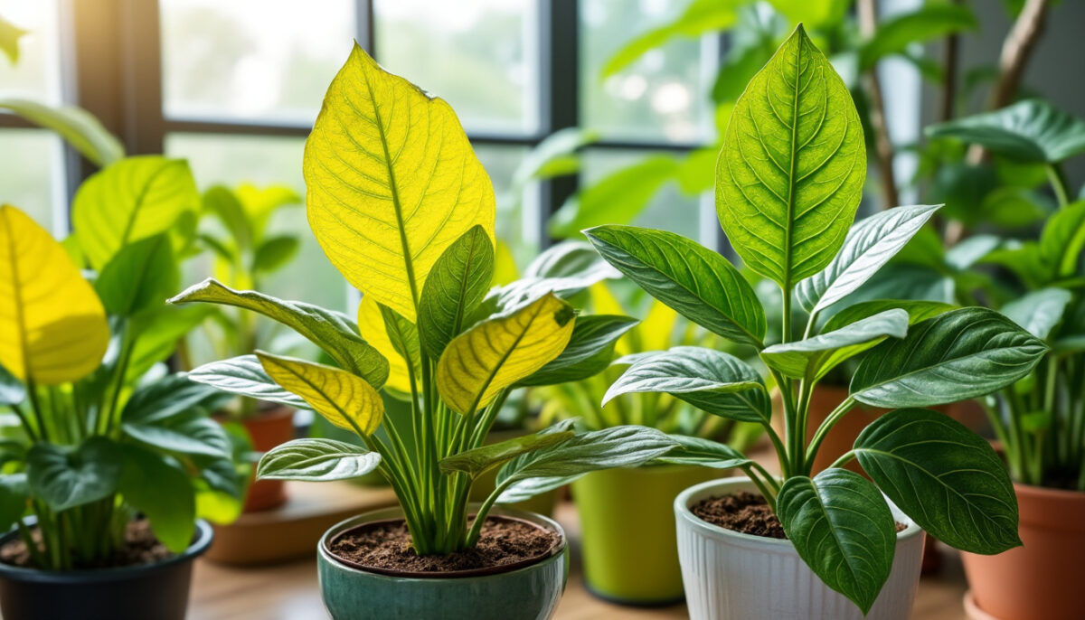 découvrez comment reconnaître les différents symptômes du jaunissement des plantes malades en jardinage et apprenez à identifier les causes pour mieux les soigner.
