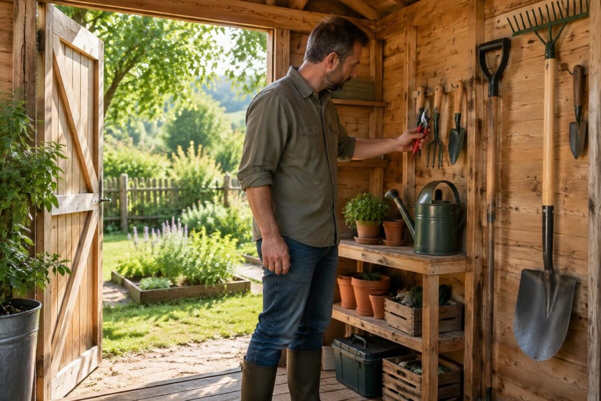 choisis les bons outils de jardinage selon tes besoins, gagne de la place dans l’abri et évite les achats inutiles grâce à nos conseils pratiques.