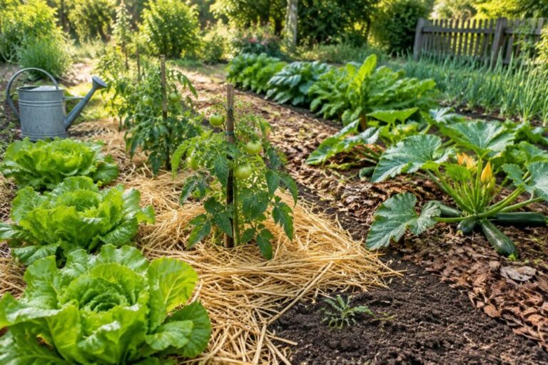 découvrez quels matériaux utiliser pour pailler votre potager, économiser l’eau et limiter les mauvaises herbes tout au long de la saison.